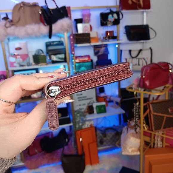 Chanel Deep Purple Iridescent Large Zip Around Wallet - Picture 10 of 16